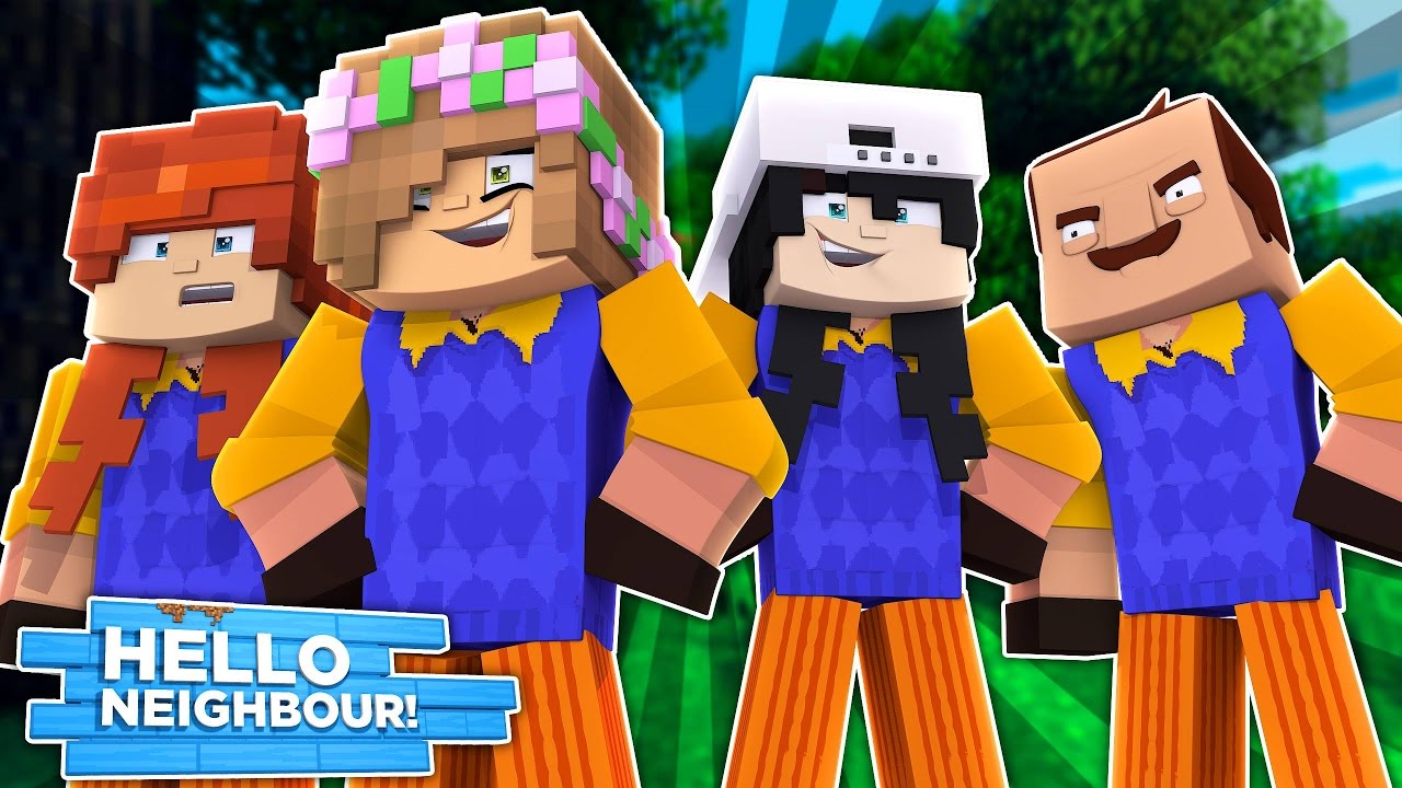 BOYS VS GIRLS BODYSWAP! Minecraft Hello Neighbour w/LittleKelly,Carly,Raven & Leo