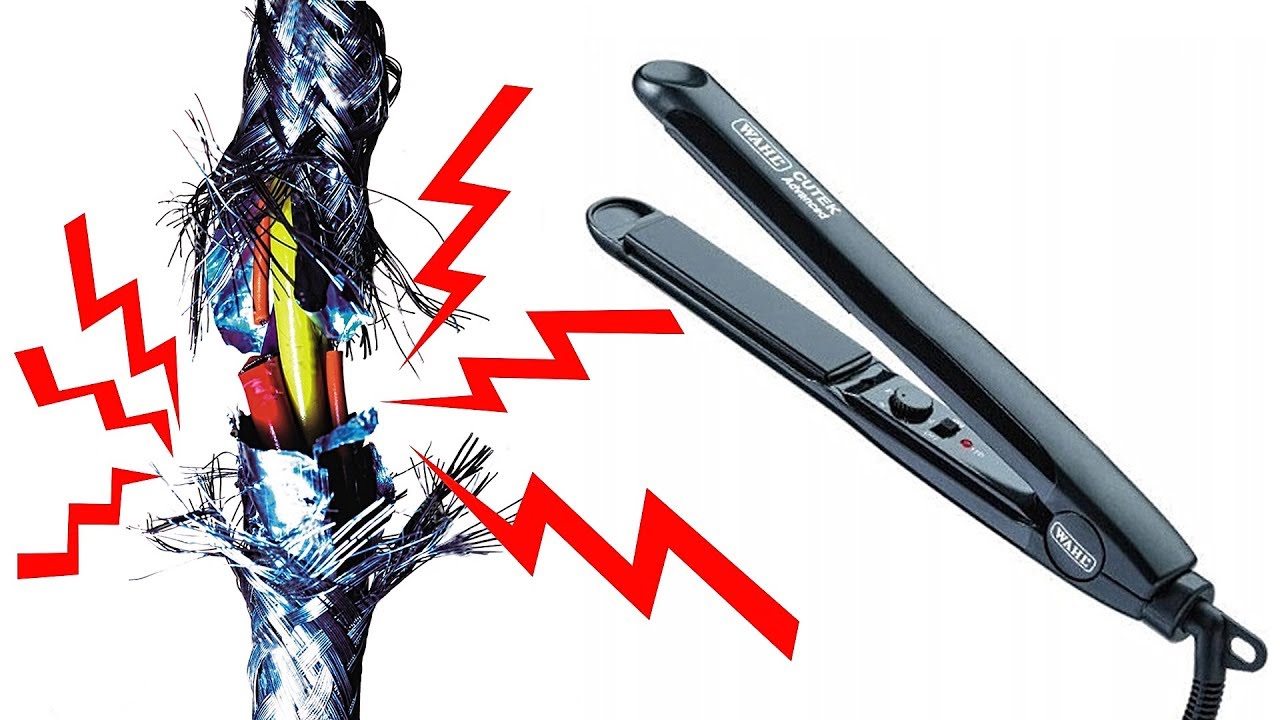Prostownica do włosów -  Wahl Cutek 4416 - naprawa kabla. Hair straighteners cable repair