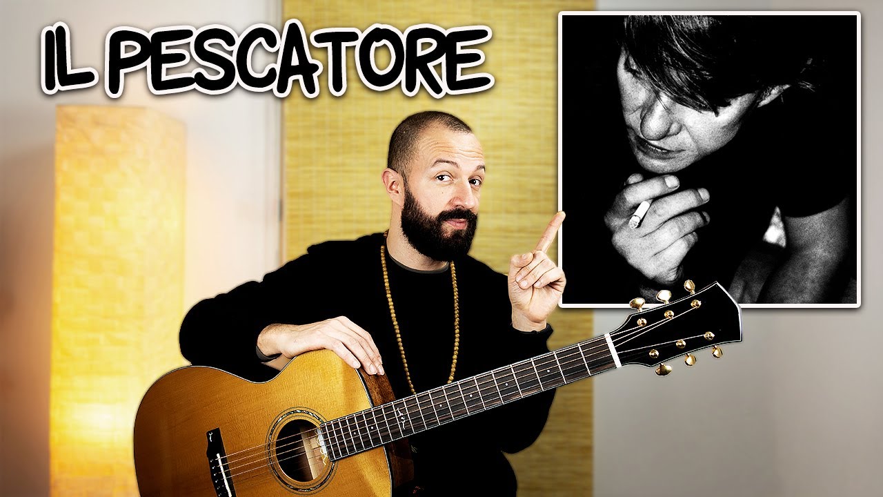 Tutorial Chitarra Canzoni Facili | Fabrizio De André - Il Pescatore |