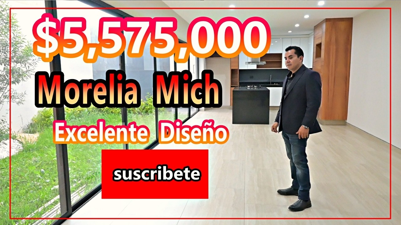Busco Casa Nueva en Morelia | $5,575,000 | Diseño Único Tipo Bunker con Lujo y Seguridad