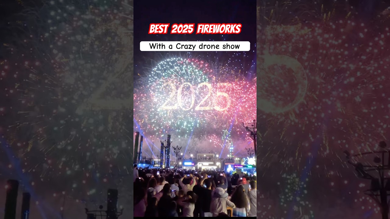 Abu Dhabi new year fireworks | Sheikh Zayed Festival #dubai #newyear #shorts