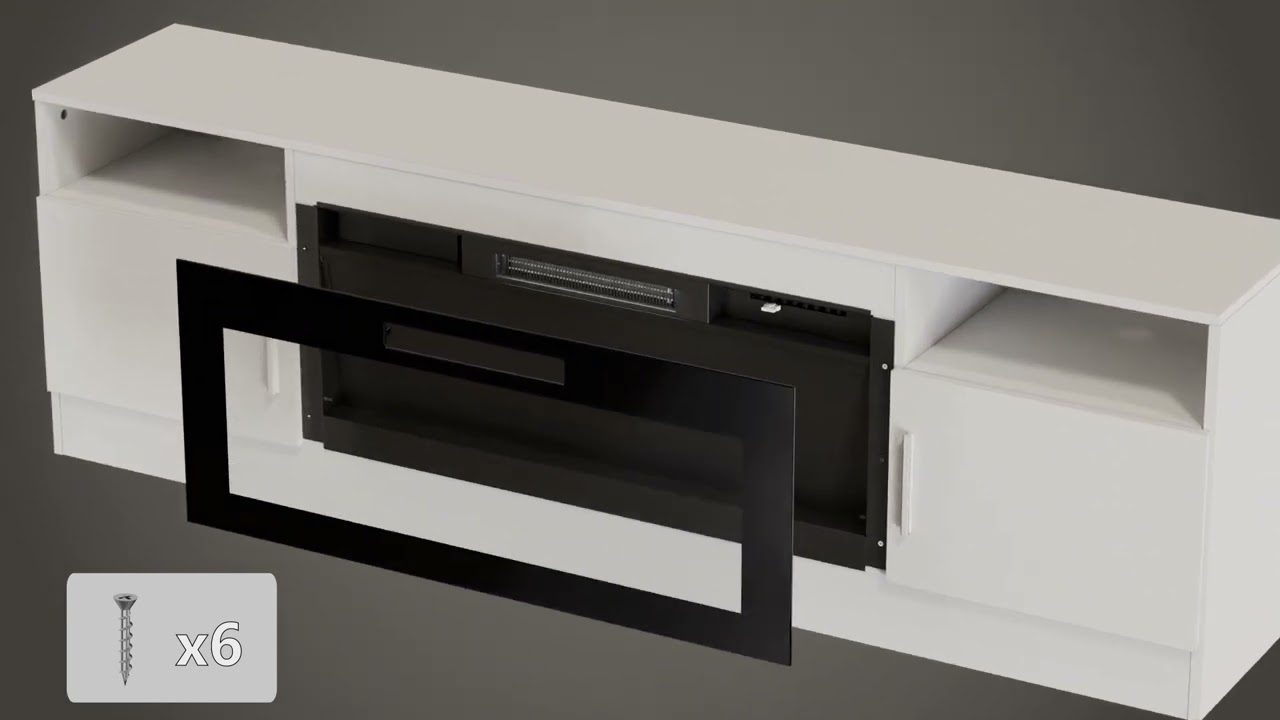 Gudience of how to install fireplace to TV stand