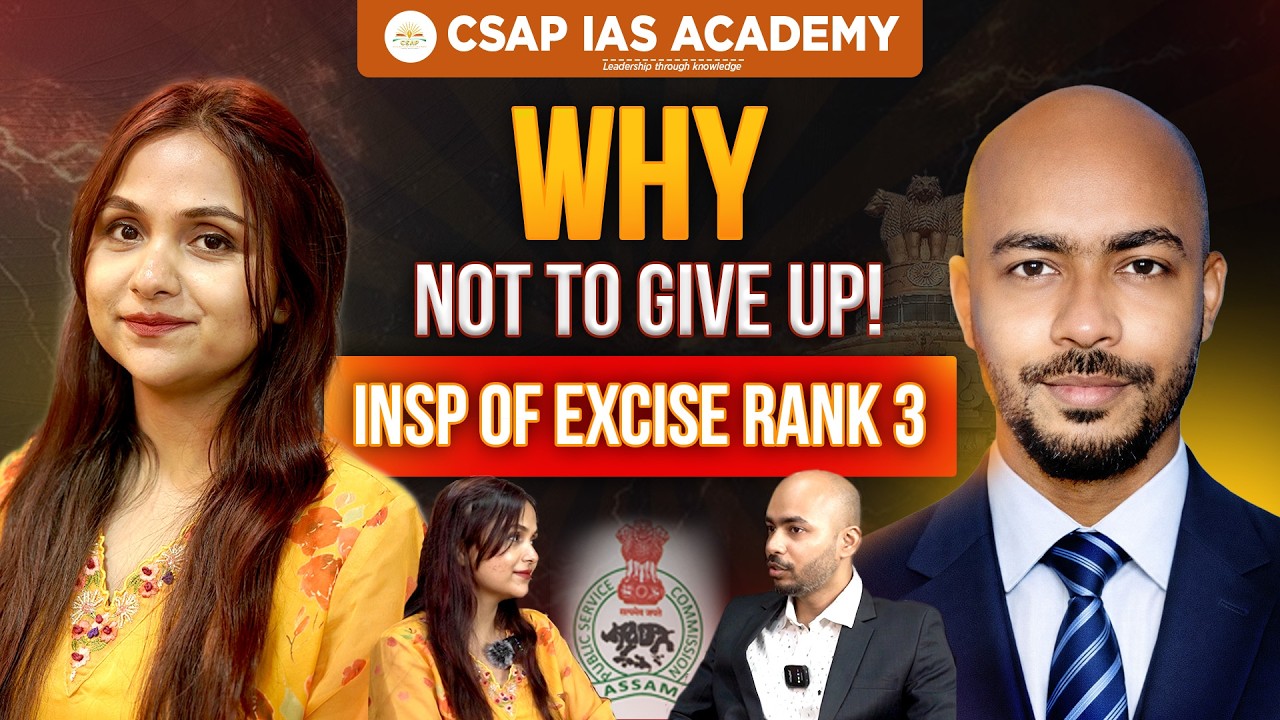 Why You Should NOT Give Up APSC CCE 2024 | Rank 3 Strategy | Oleenda Choudhury | Inspector of Excise
