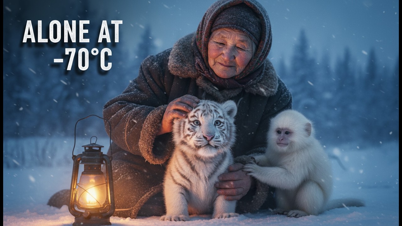 An 80 Year Old Woman Rescues a White Tiger Cub That Lost Its Mother in Siberia