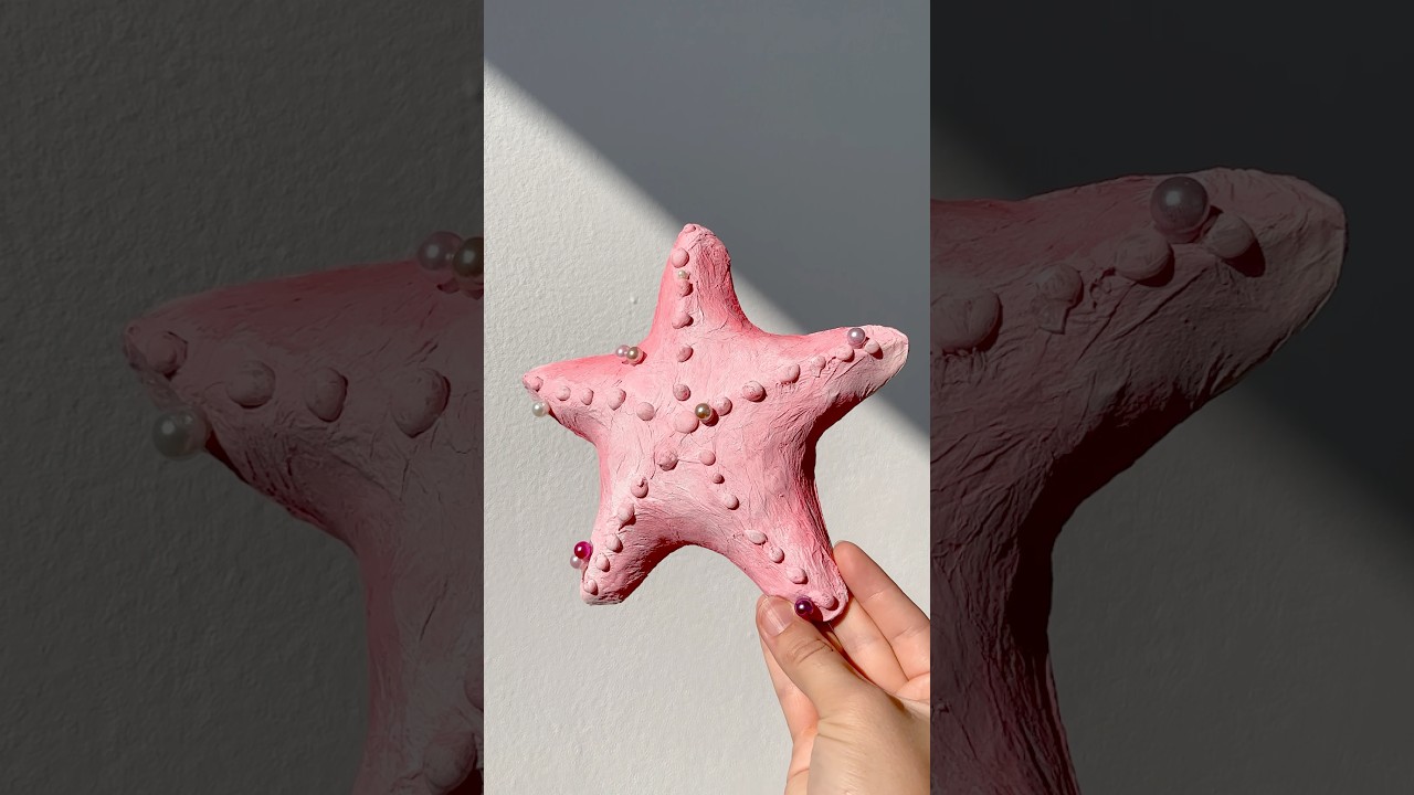 Cute ROOM Decor DIY Starfish paper mache SUMMER EDITION