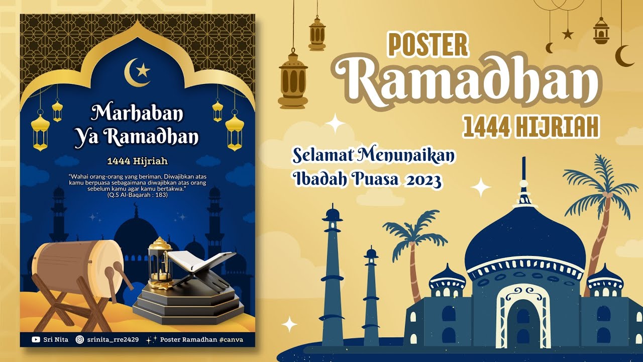 Cara Membuat Poster Ramadhan di Canva || 1444 H / 2023