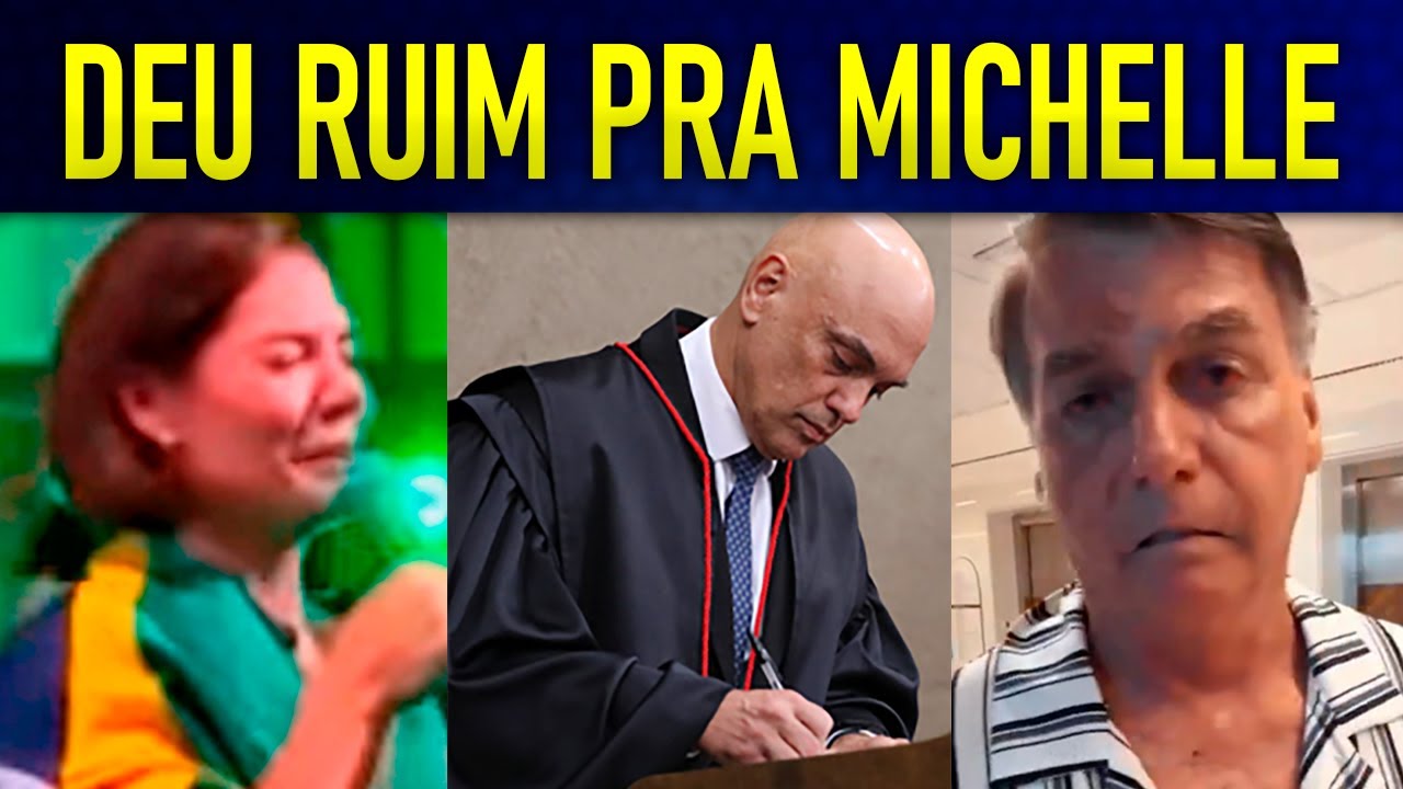 ALEXANDRE CONDENA MICHELLE BOLSONARO A PENA PIOR QUE PRlS&Atilde;O!! BOLSONARO TENTA FUGIR E PLANO FRACASSA