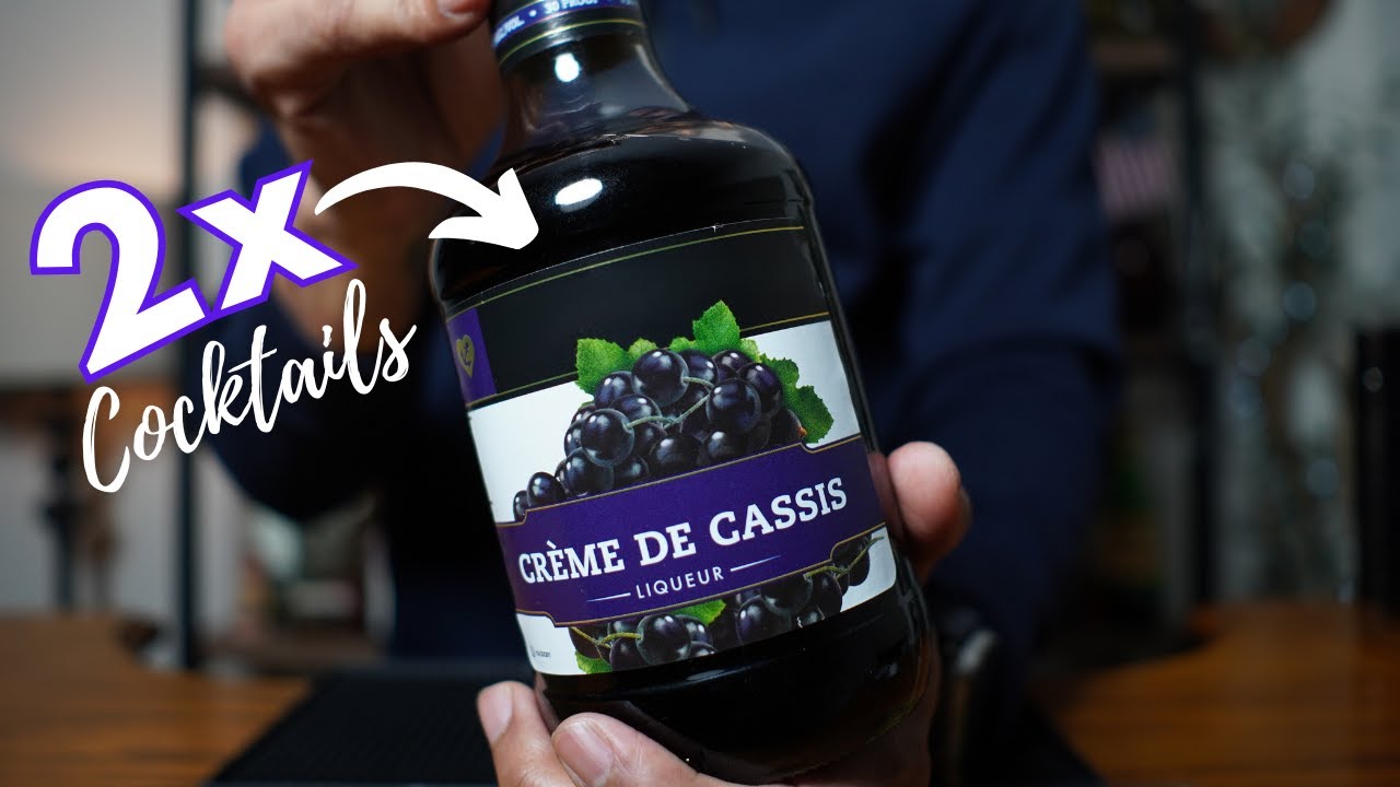 2x CREME DE CASSIS Cocktails ★ One Shaken & One Stirred