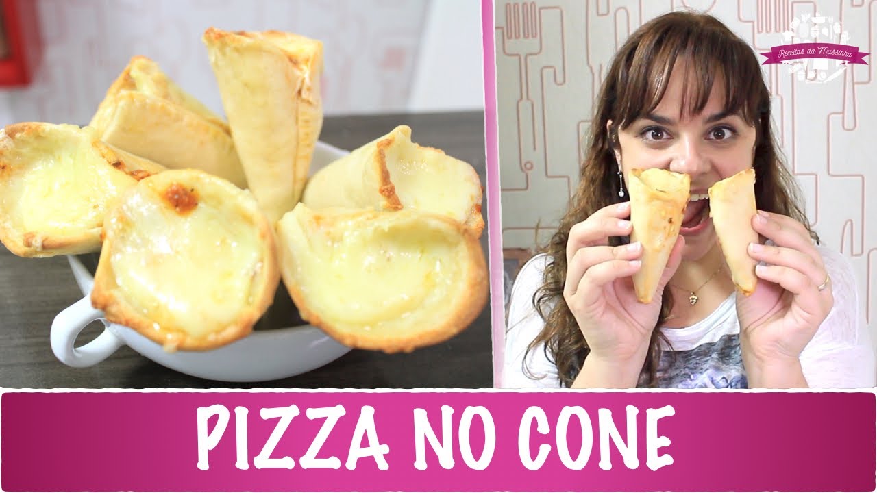 PIZZA NO CONE - #360 - Receitas da Mussinha