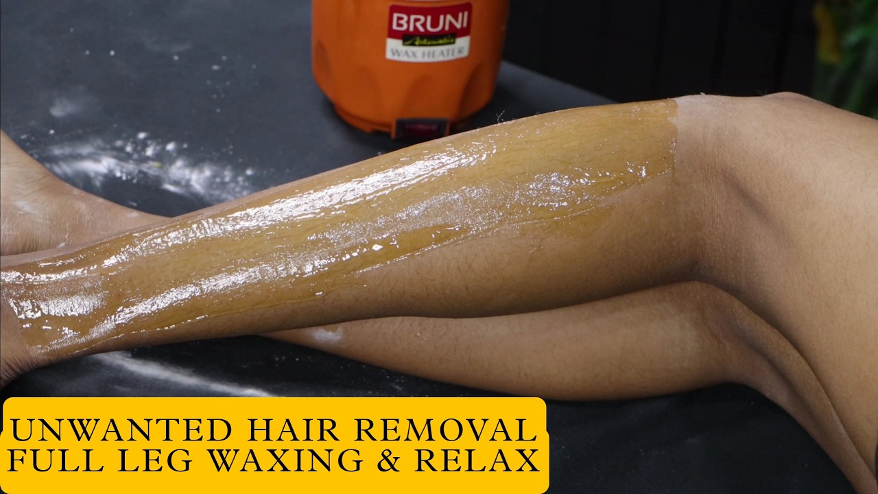 Full Leg Waxing & Hair Removal + Deep Leg Massage & Foot Relaxation | ASMR Spa by Pakhi