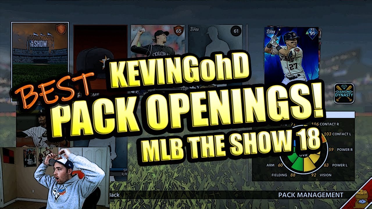 KEVINGOHD BEST PACK OPENINGS!! MLB THE SHOW 18 DIAMOND DYNASTY