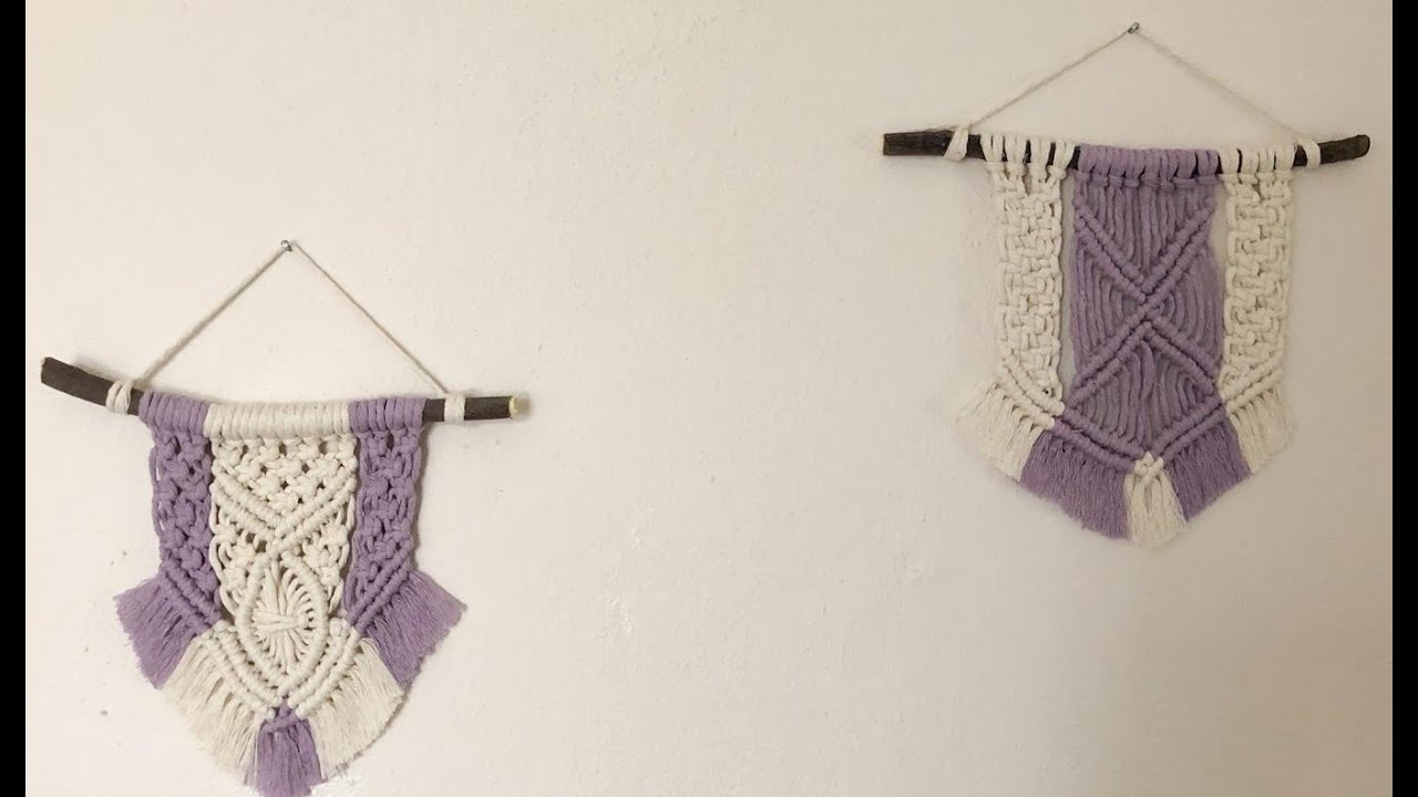 Makrome Duvar Süsü Nasıl Yapılır - Kendin Yap - DIY -Macrame wall tapestry