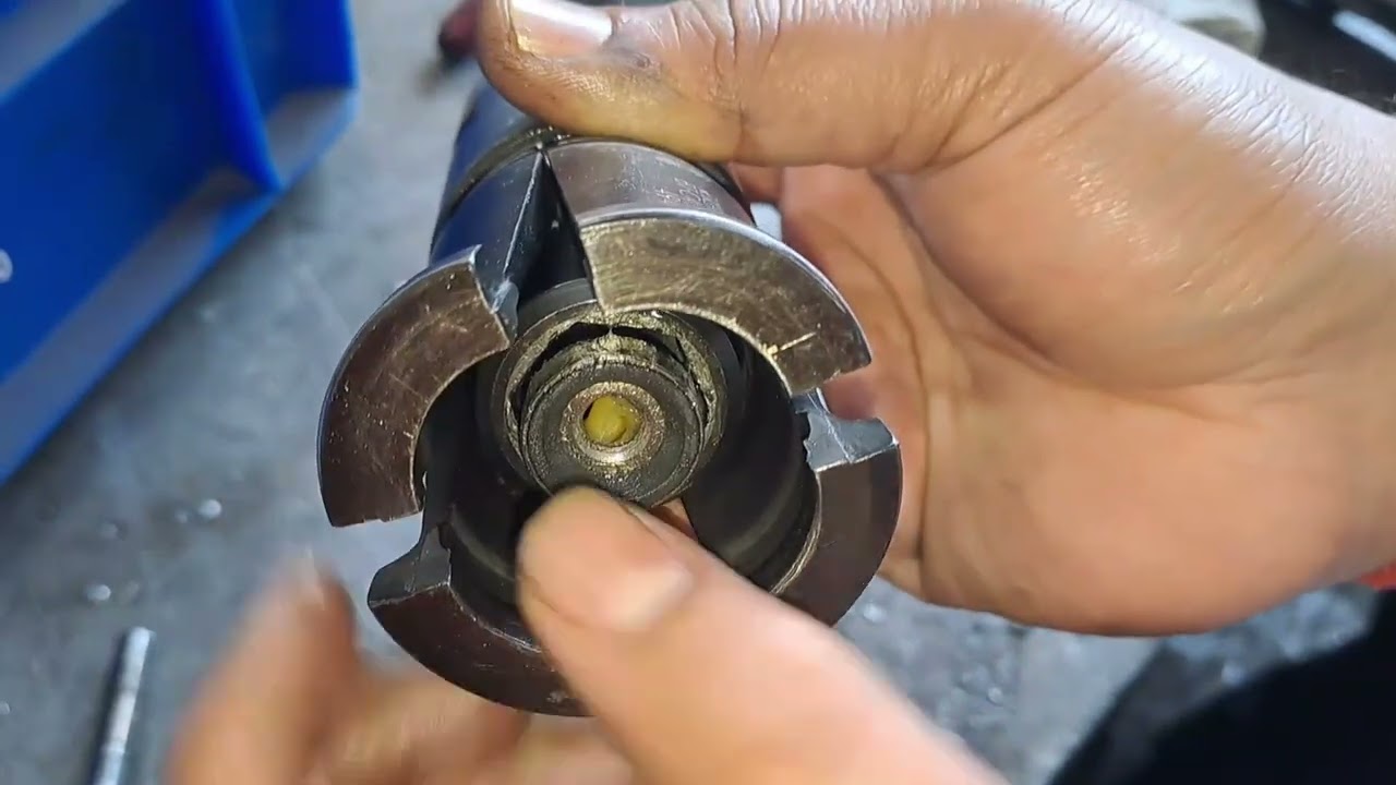 spindle through coolant leak correction#drawbar #mazak