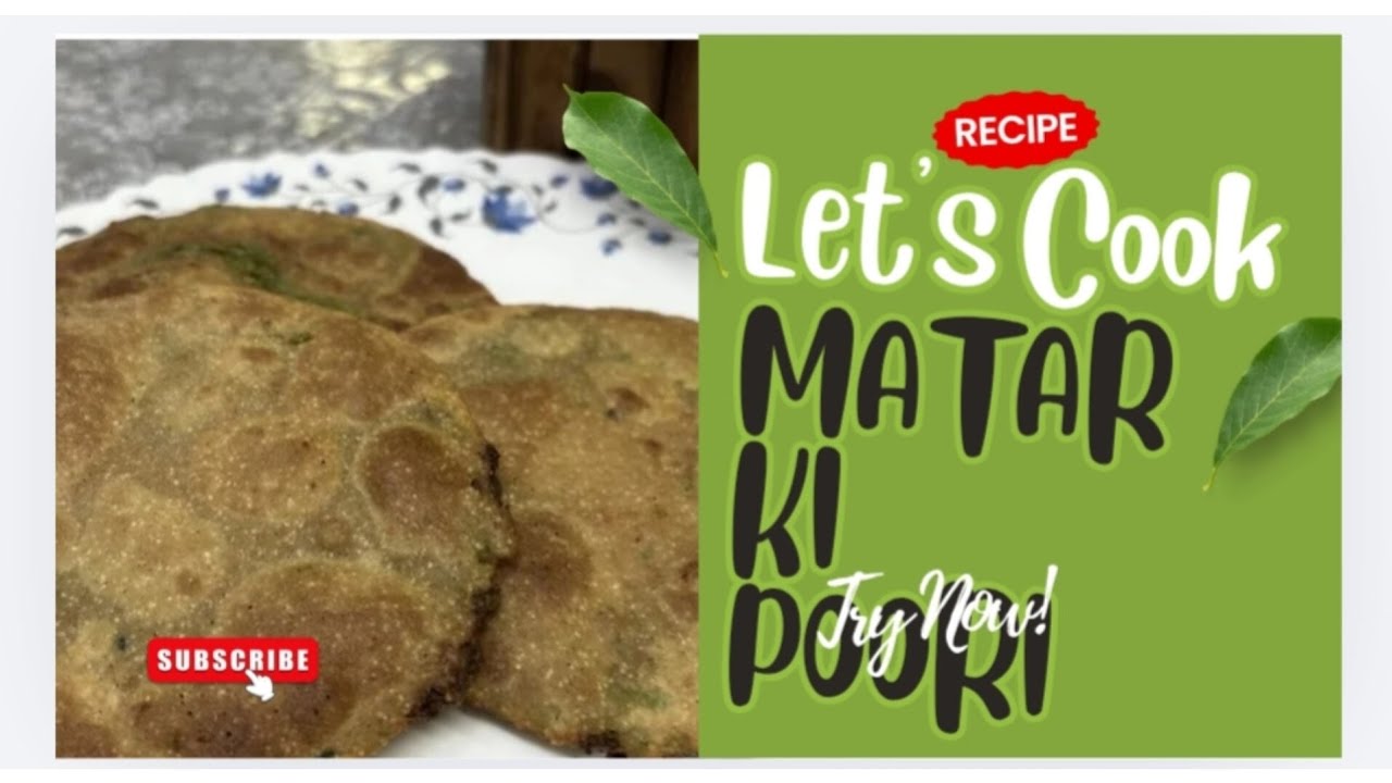 Winter special  taazi hari matar ki poori 