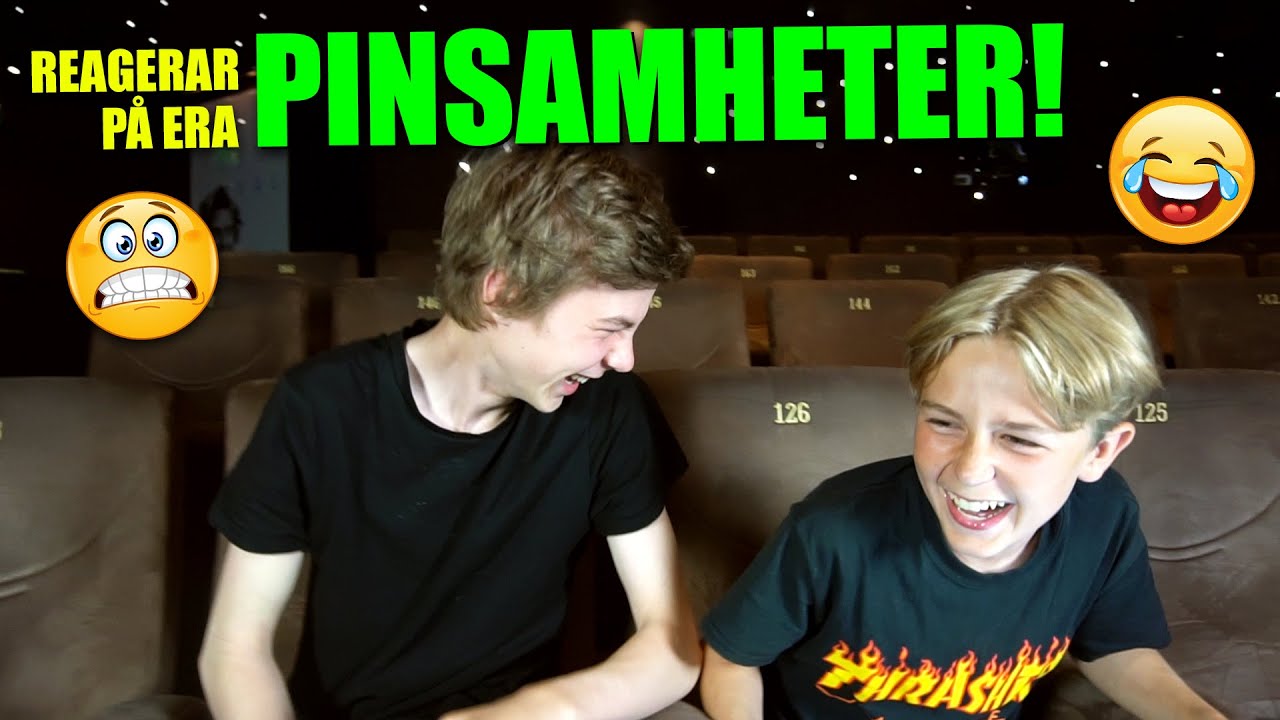 REAGERAR PÅ ERA PINSAMHETER (skrattar så vi gråter!)