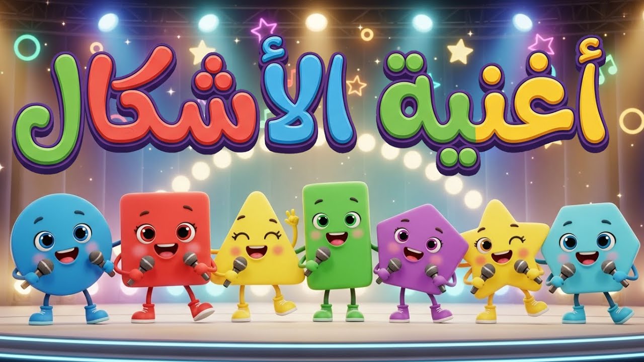 تعليم الأشكال الهندسية للأطفال 🔴🟦 | أغنية الدائرة والمربع والمثلث الممتعة