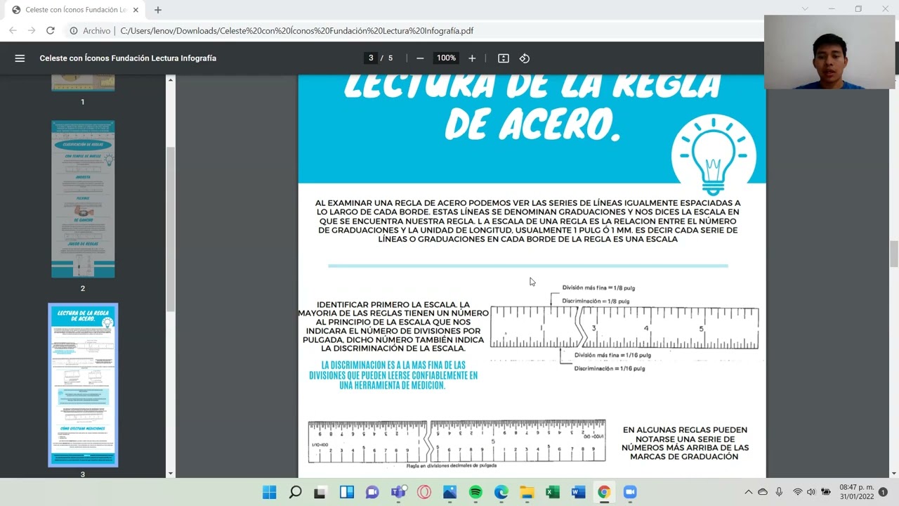 Tipos de reglas de acero (Infograf&iacute;a) - Metrolog&iacute;a por Carlos Delgado