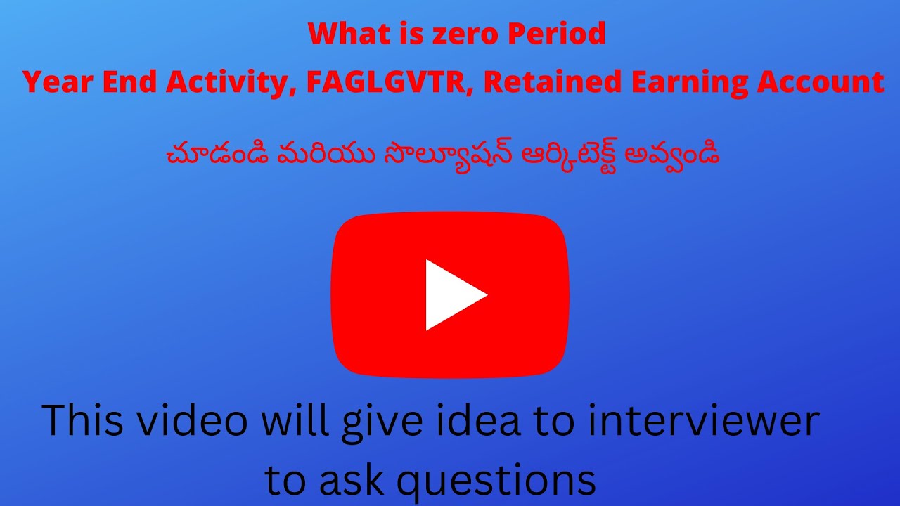 Retained Earning Account# FAGLGVTR# Year End Activity# Best FICO English Channel#Realtime SAP FICO