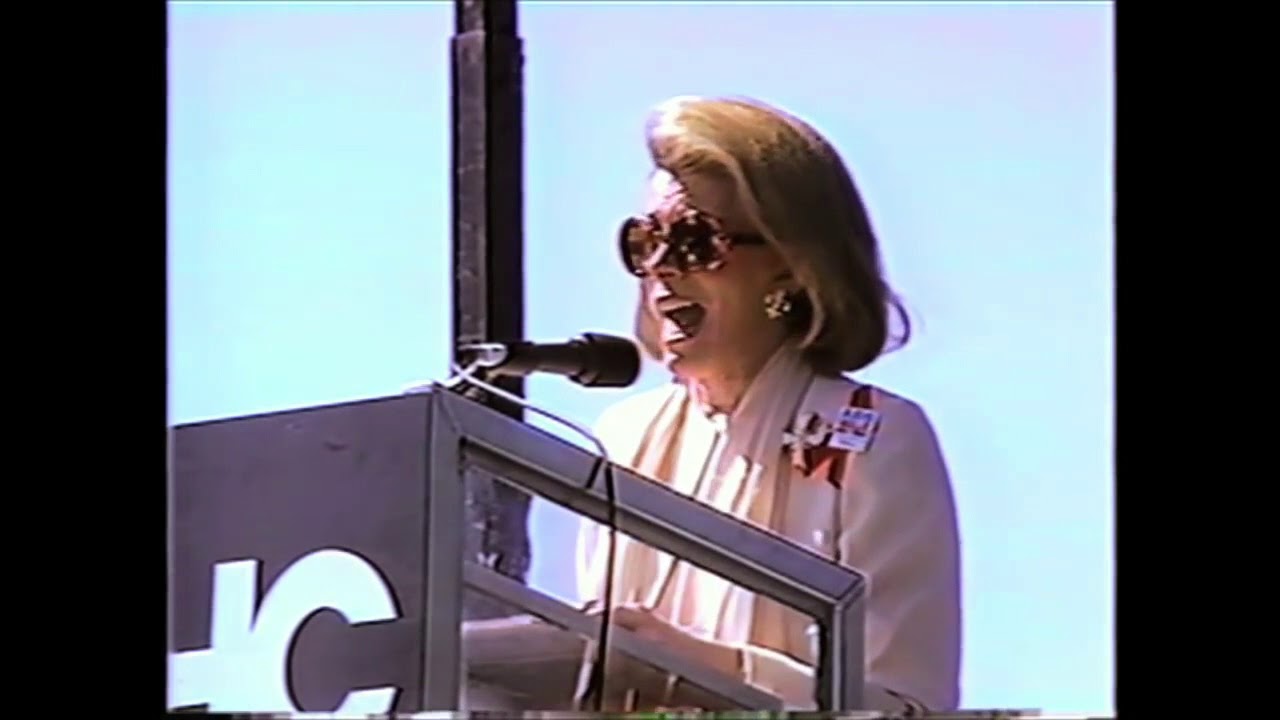 Joan Rivers Speaking at AIDS Walk New York 1994