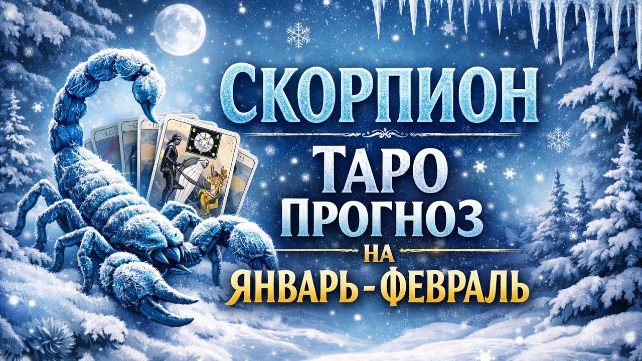 СКОРПИОН  ПРОГНОЗ  НА ЯНВАРЬ - ФЕВРАЛЬ 2026 ГОДА