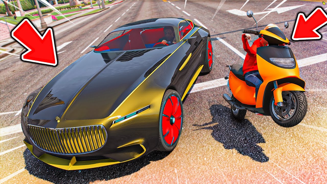 GTA V #1 ( سيارة المطورة ) : سرق سيارته المطورة وتورط