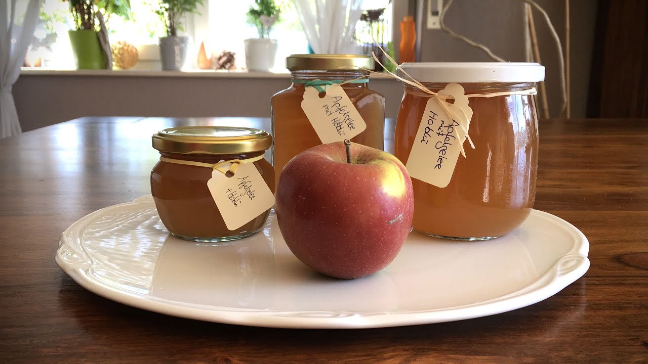 Leckeres Gelee selbst gemacht: Apfel Holunderblüten Gelee
