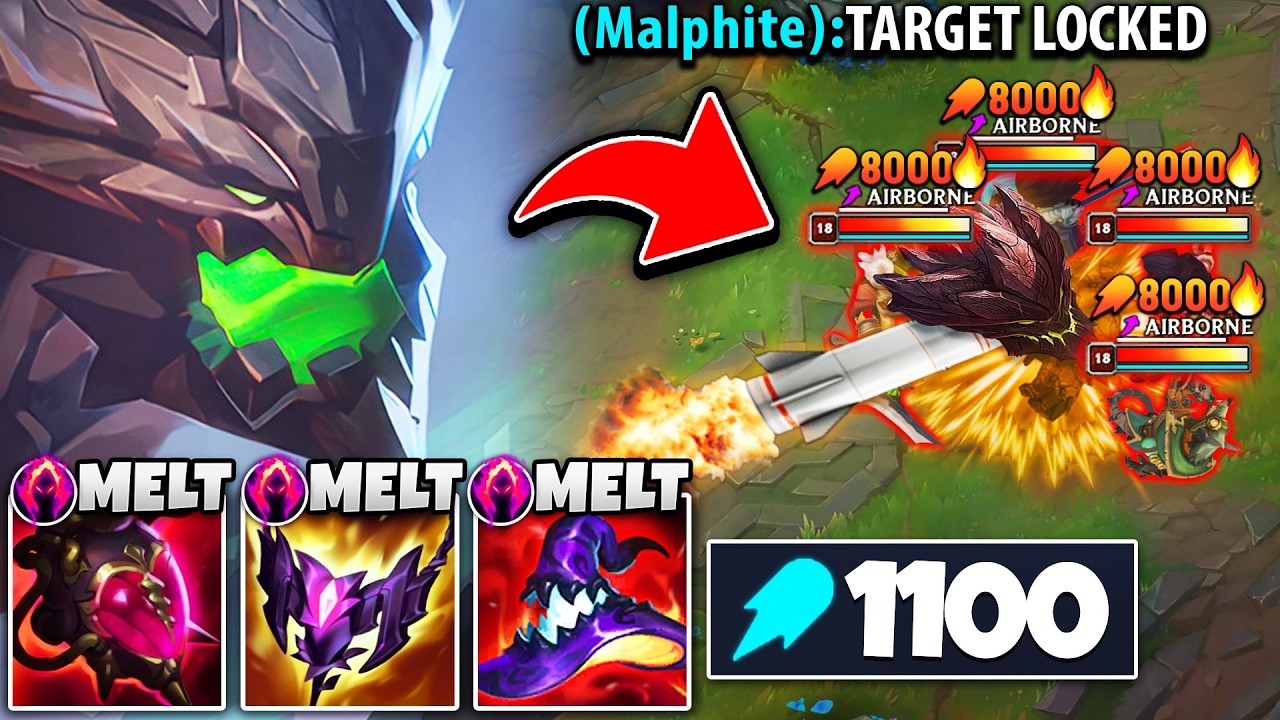 I CREATED THE STRONGEST MALPHITE ULT OF ALL-TIME! (1100 AP = MISSILE MALPHITE)
