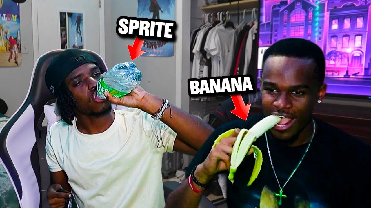 we did the banana sprite challenge...