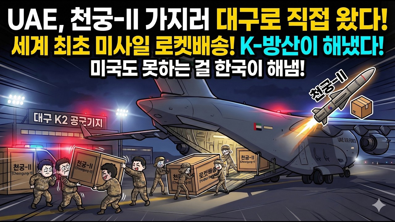UAE 천궁-II 아니면 안돼 !! 대구로 직접와서 사가지고 갔다. 이것이 바로 로켓배송