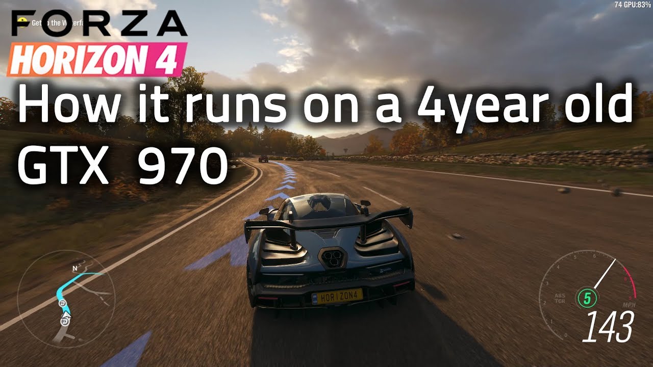 Forza Horizon 4 - how it runs on a GTX 970  (High-Ultra custom)