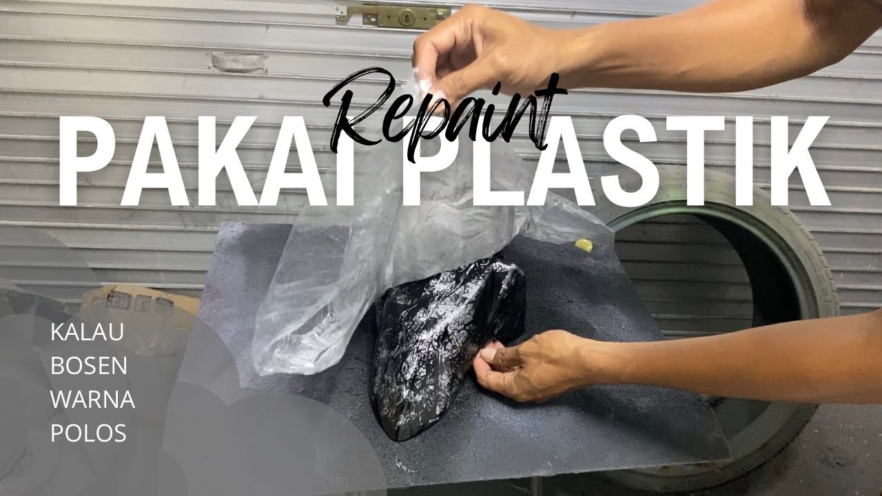 Plastik bekas bisa buat ngecat lo