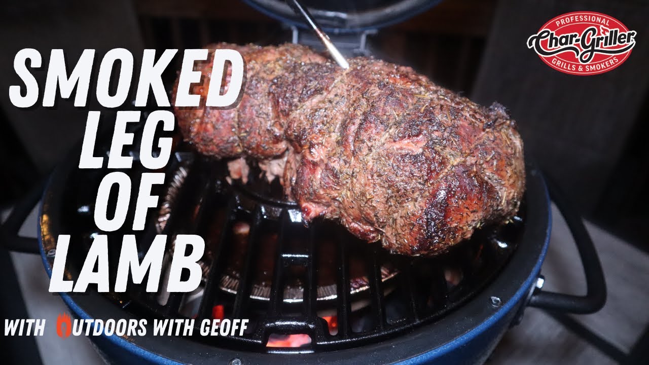 Smoked Leg of Lamb on the @Char-Griller Akorn Jr