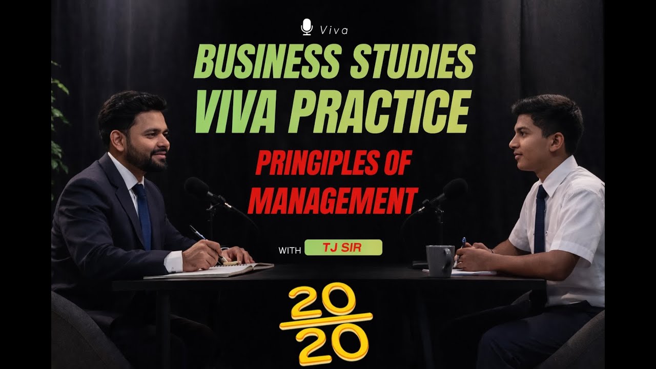 🔥 Most Important Viva Questions of Business Studies 🔥 Principles of Management | Class 12 | TJ Sir |