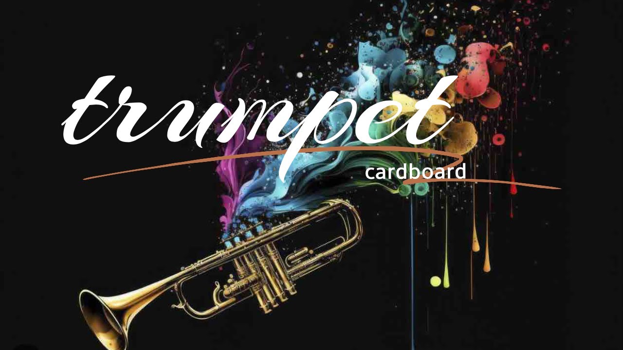 How to make a Easy cardboard trumpet #DIYMusic Cardboard #Trumpet EasyCrafts InstrumentMaking DIY