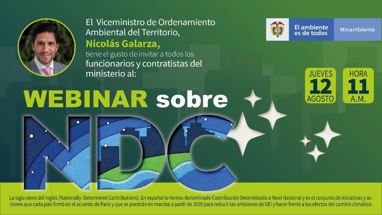 Webinar sobre NDC - metas clim&aacute;ticas
