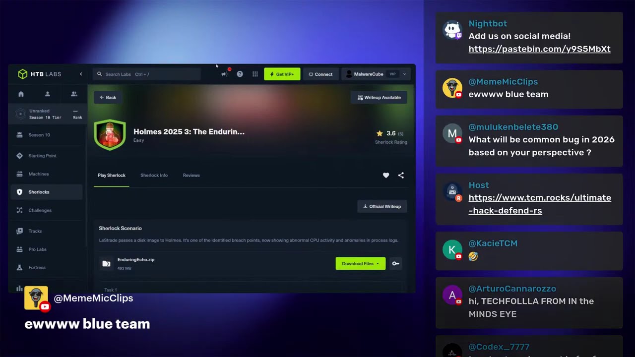 LIVE: 🕵️ Forensicating | HackTheBox | Cybersecurity