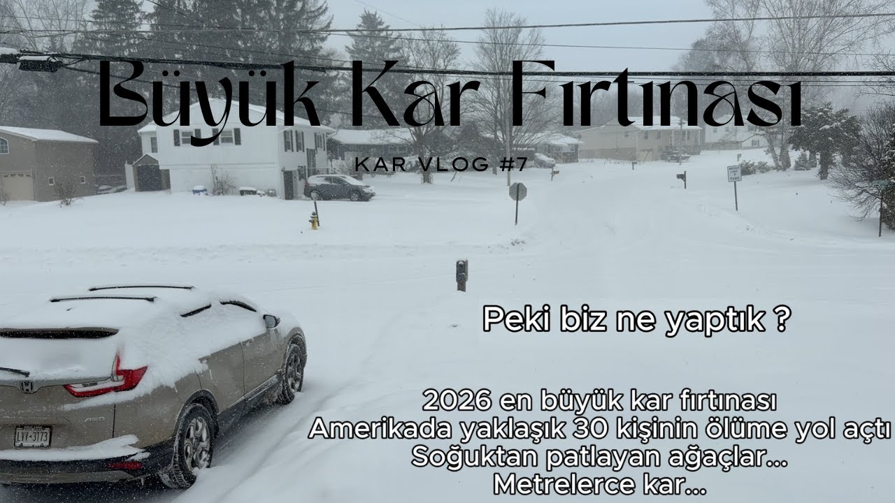 Büyük Kar Fırtınası Vlog #7 | 40 cm Kar, Zorlu Yolculuk ve Geyiğe Ramak Kala