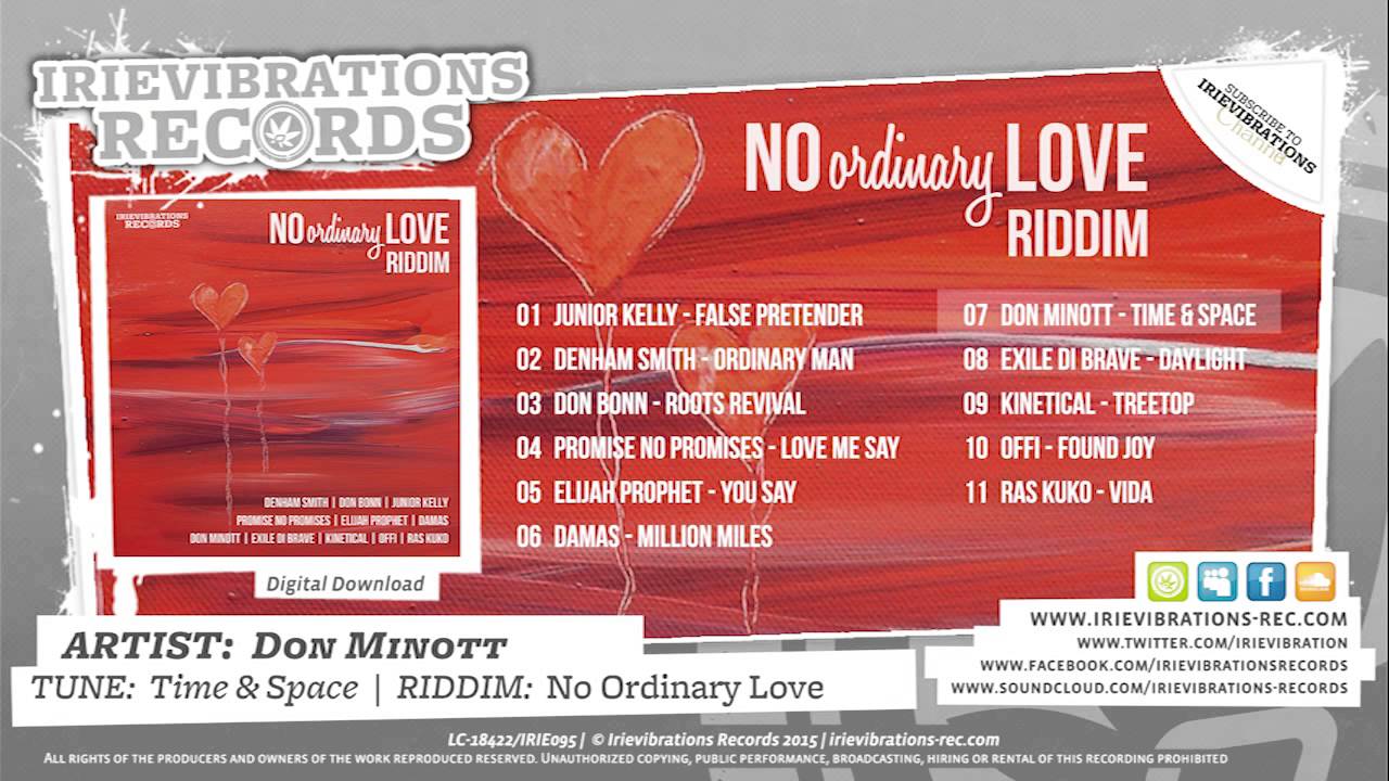 Irievibrations Records - No Ordinary Love Riddim (Selection MegaMix)