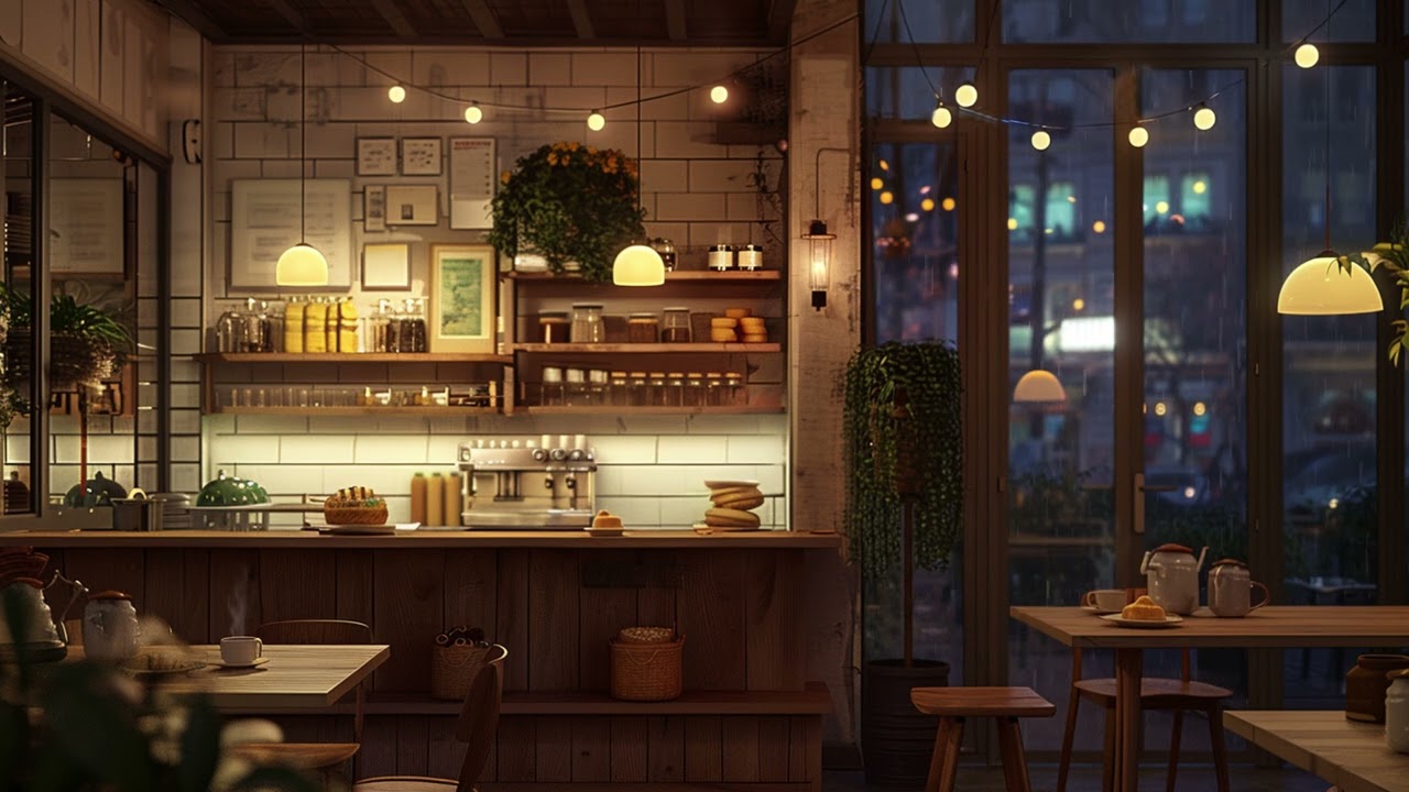 Rainy Jazz | Smooth Jazz and Rain Sounds for a Cozy Coffee Shop Vibe