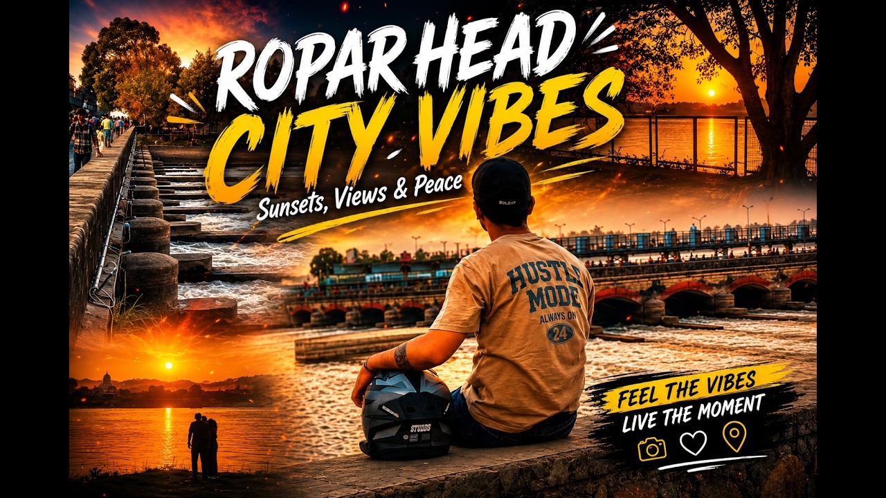 🔥 Ropar Head City Vibes | Sunset, Water & Peaceful Views 🌅