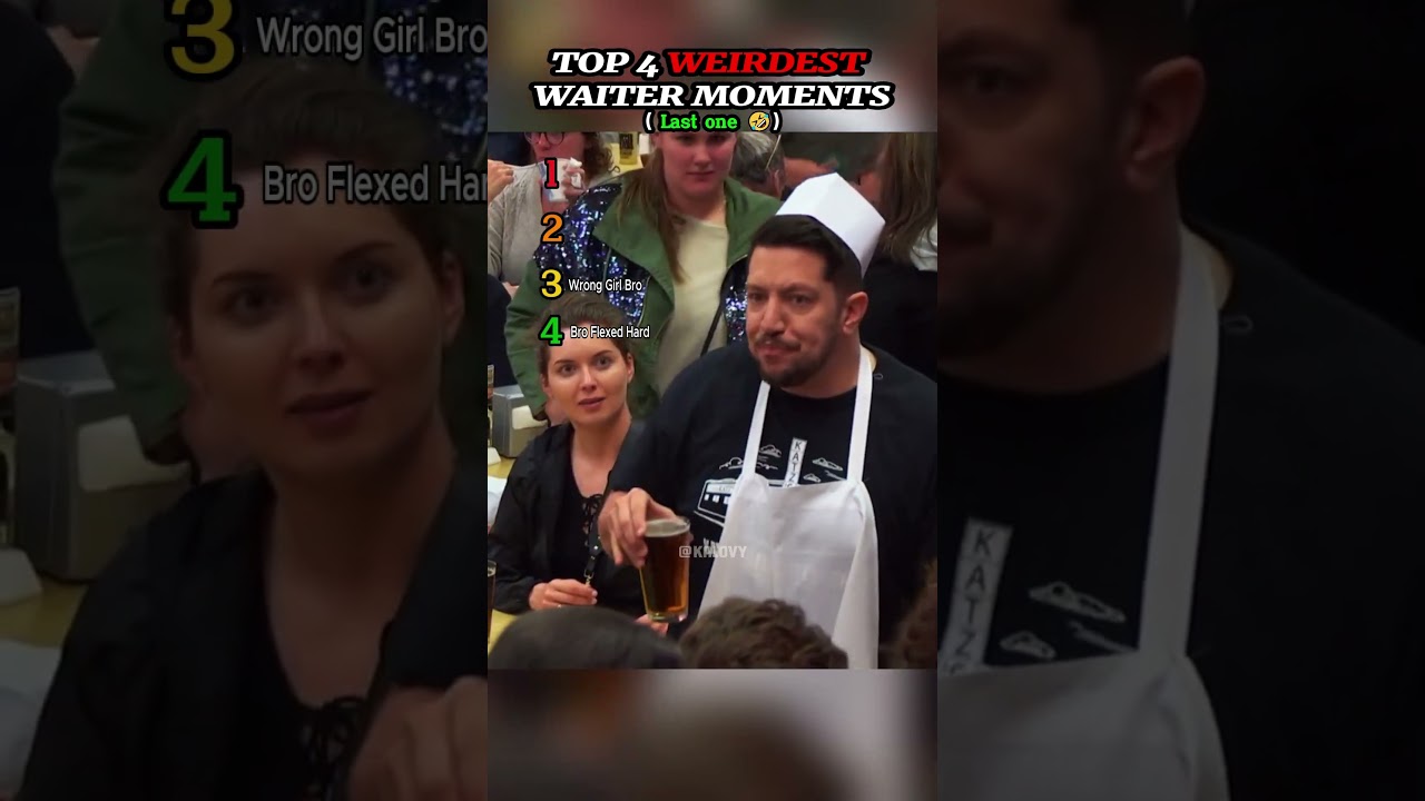 Top 4 Weirdest Waiter Moments Impractical Jokers 🤵😁