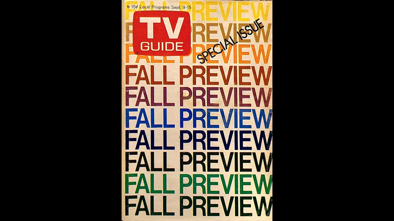 TV GUIDE FALL PREVIEW 1972--FULL ISSUE! EVERY...SINGLE...PAGE!!