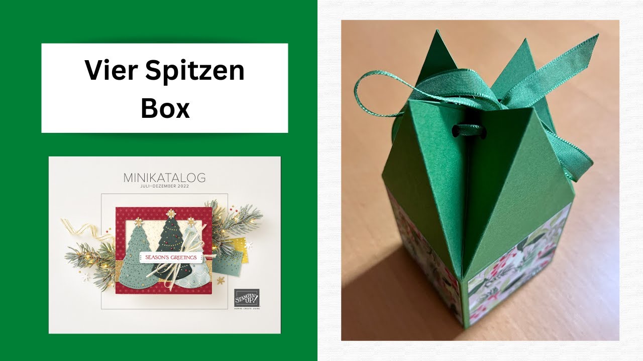 Vier Spitzen Box mit Stampin`UP! Produkten