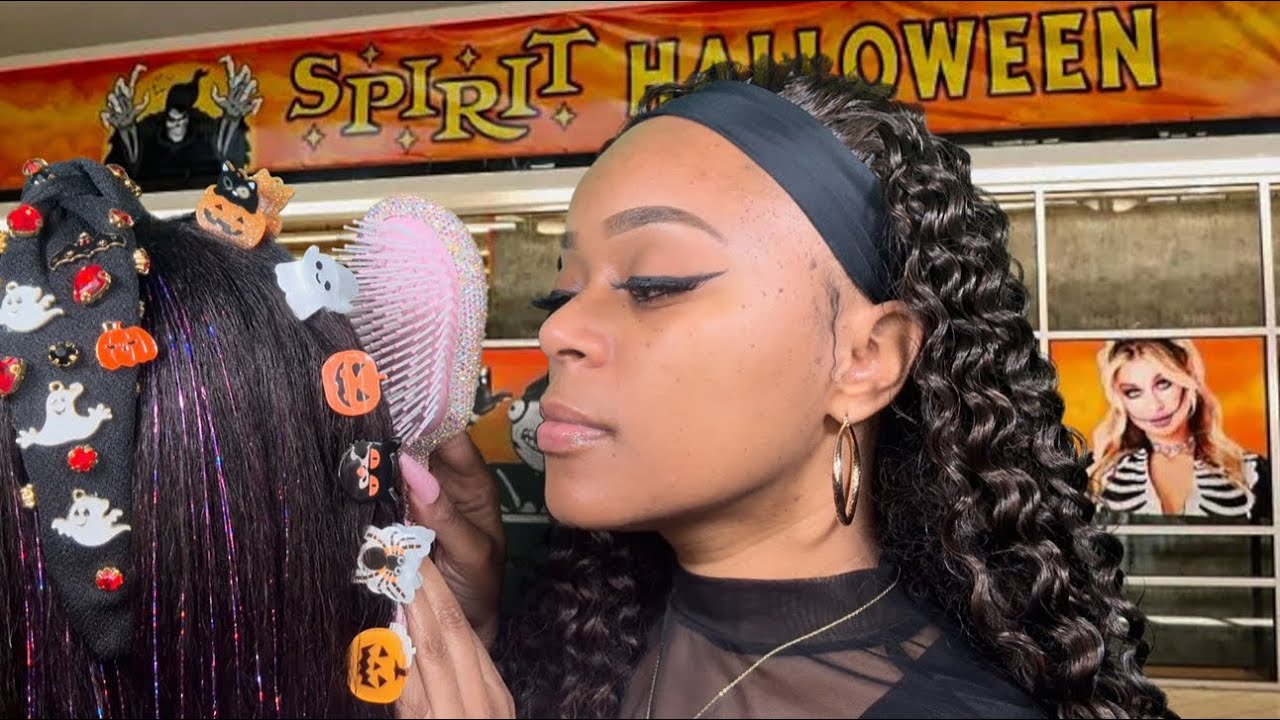 ASMR |🎃The Lady Behind You In Line Does Your Hair At The Halloween Store 