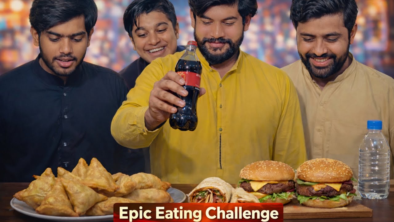 Bottle Flip Eating Challenge | Epic Food Challenge with Friends 😱🔥