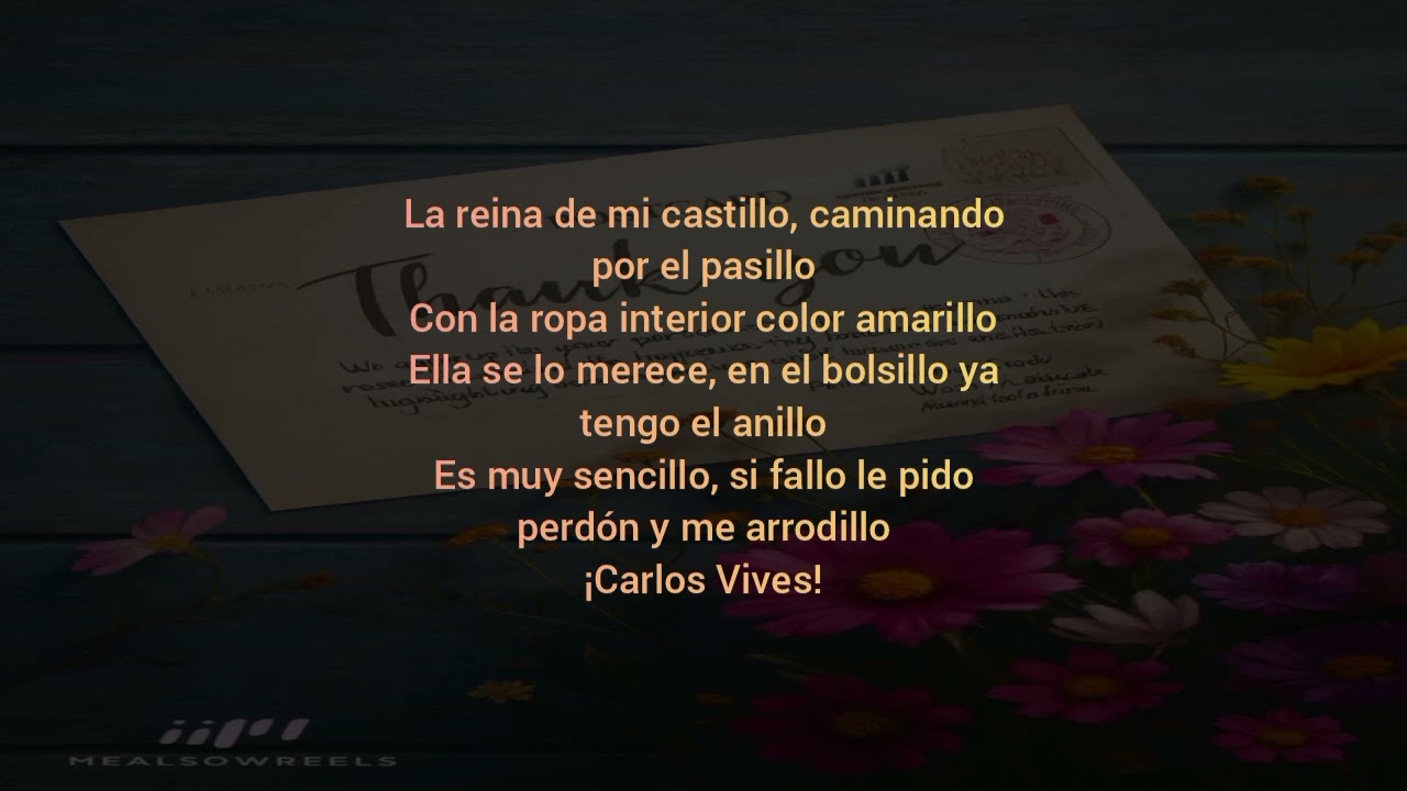 Carlos Vives Ft Wisin Y Daddy Yankee Nota De Amor-Letra 
