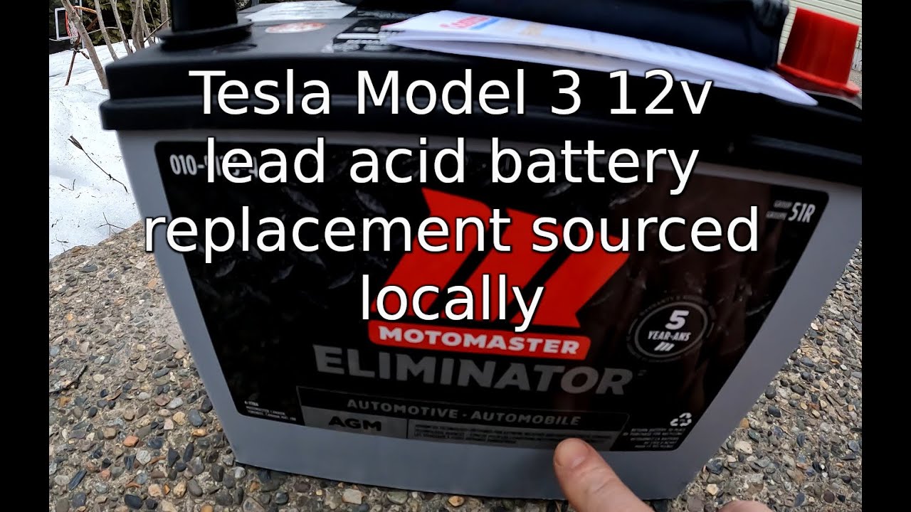 Tesla Model 3 | 10-минутная замена свинцово-кислотного аккумулятора 12 В