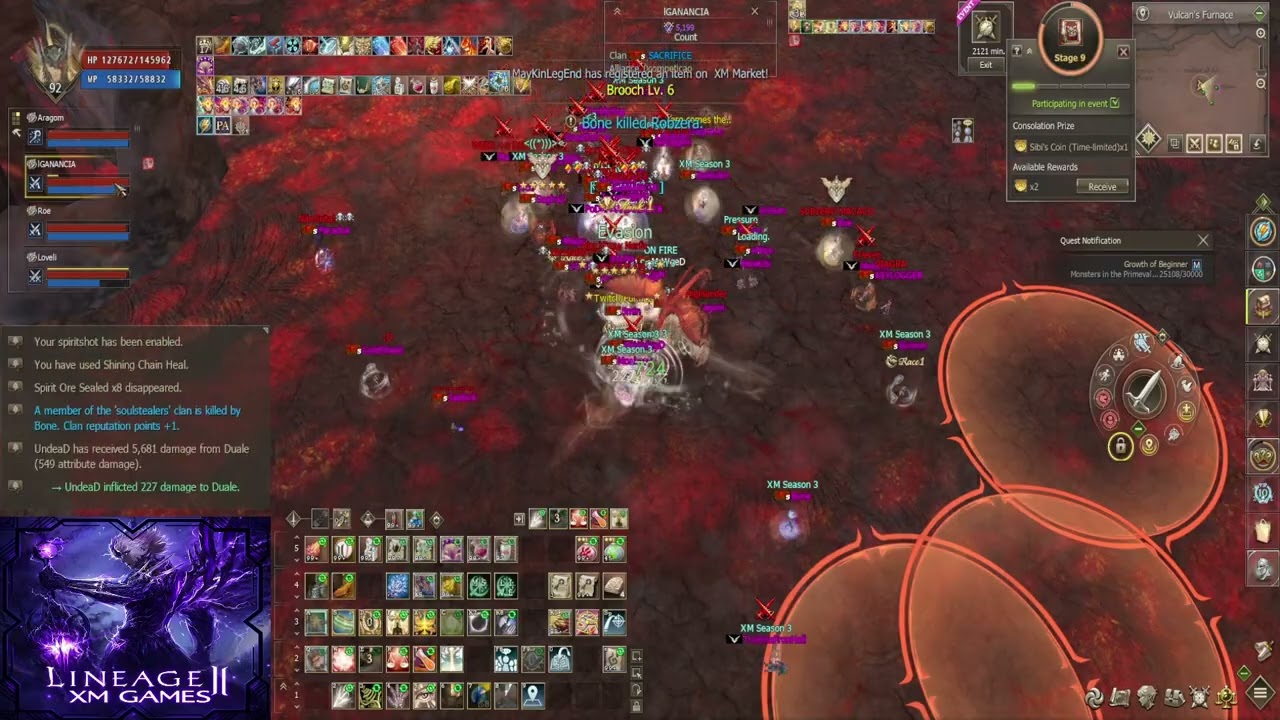 L2 XM SEASON 3 | SACRIFICE CLAN | NEXUS PARTY | PVP VULCAN E CELESTIAL TOWER
