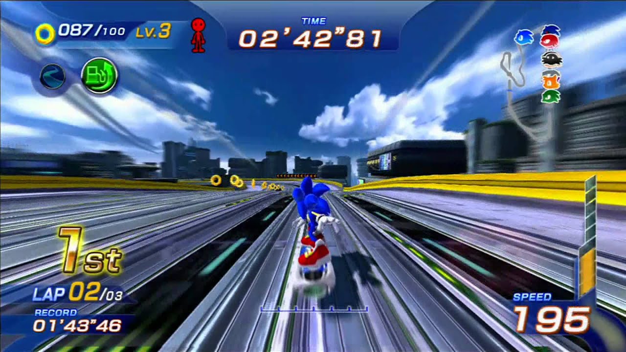 Sonic Free Riders: Metal City (Expert / Free Race) [1080 HD]
