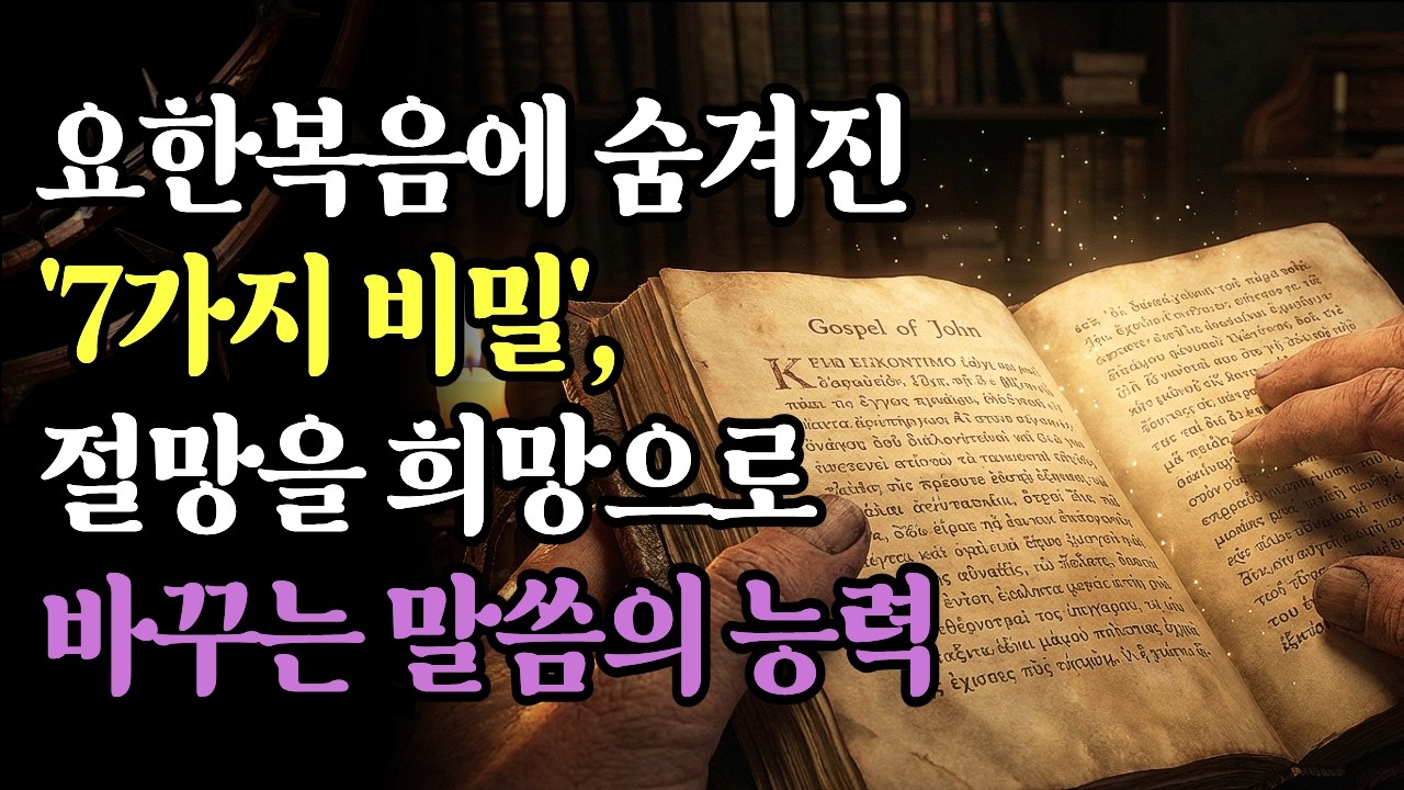 요한복음에 숨겨진 7가지 비밀, 당신의 절망을 희망으로 완전히 바꾸는 말씀의 능력